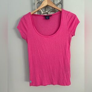 Ralph Lauren Sport Short Sleeve Pink Top Sz M
